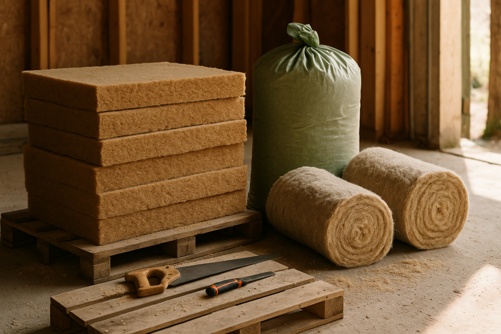 Matériaux isolants biosourcés en chantier
